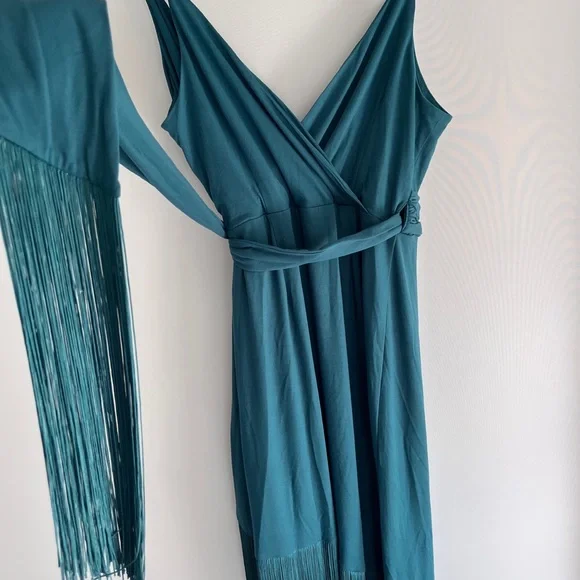 NWT Anthropologie Hutch Fringed-Hem True Wrap Dress size XS - Picture 11 of 11